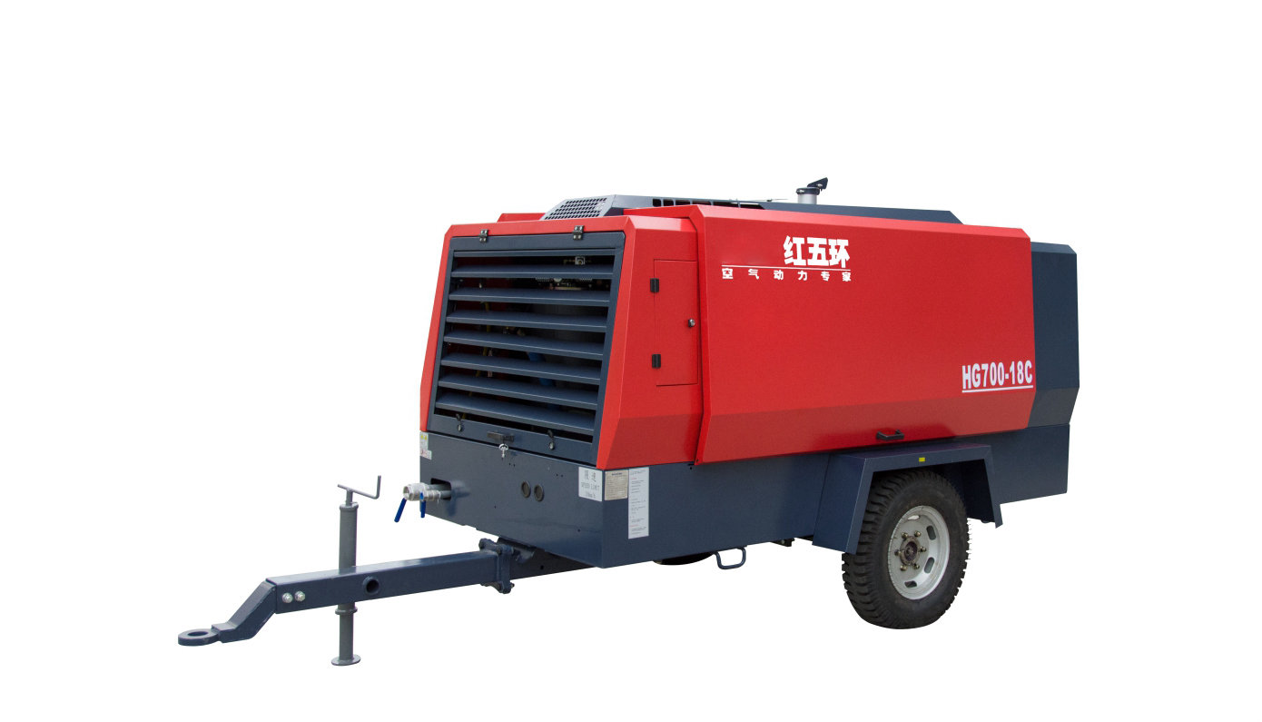 柴驅(qū)-HG系列單級高壓移動空壓機（兩輪）HG650、HG750、HG550、HG700 柴移